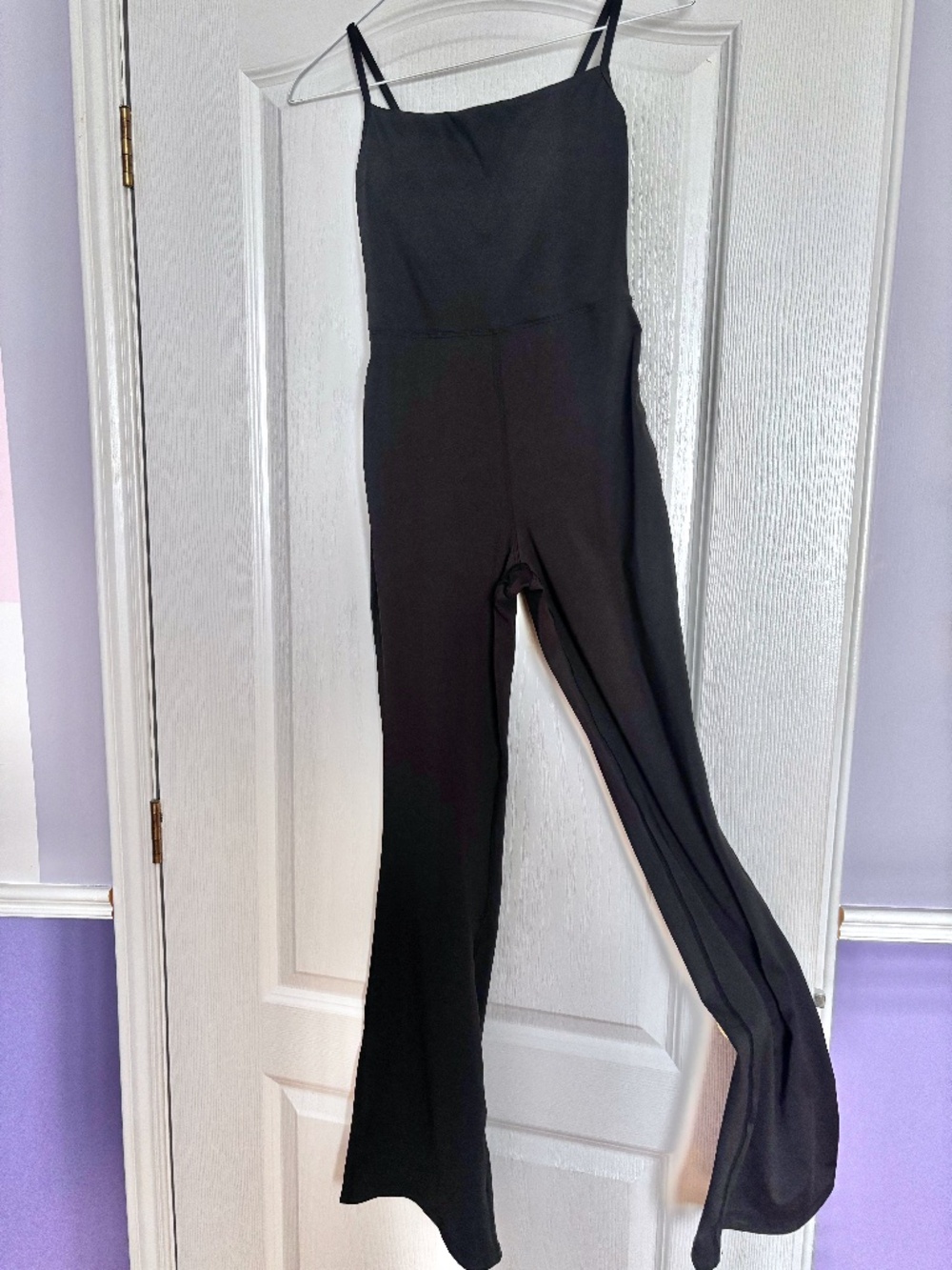 One-Piece Black Body Suit Wide Leg